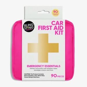 Bling Sting Pink Car First Aid Kit